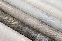 Обои Solo Graphic SL8745-23 Винил на флизелине (1,06*10) Бежевый/Серебряный, Линии — фото 5, Обои для стен