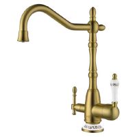 Смеситель для кухни ZorG Sanitary ZR 312 YF-50-BR Бронза — фото 1, Смесители для кухни