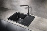 Кухонная мойка Milacio Navarra 65 Cuarzo MC.77061 Черная матовая — фото 3, Кухонные мойки