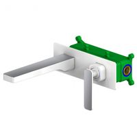 Смеситель для раковины Timo Torne 4371/00-16SM Хром Белый — фото 1, Смесители