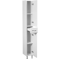 Товар: Шкаф пенал Stella Polar Концепт 24 SP-00000143 Белый - фото 2 Шкаф пенал Stella Polar Концепт 24 SP-00000143 Белый — фото 2, Пеналы для ванной комнаты