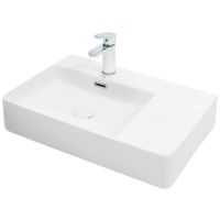 Раковина WeltWasser Elbach 2223 L 60 10000004573 Белый глянец — фото 1, Раковины накладные