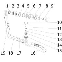 Слив-перелив Viega Multiplex 6162.45 полуавтомат 101909 Хром глянцевый — фото 4, Сливы-переливы