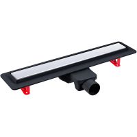 Душевой лоток Berges Optim Line 800 090508 с решеткой Хром глянцевый / под плитку — фото 1, Душевые лотки