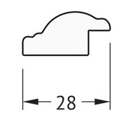 Зеркало Evoform Definite 68х48 BY 0622 в багетной раме - Витое серебро 28 мм — фото 5, Мебель для ванной
