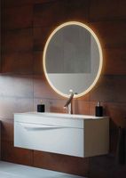 Зеркало Clarberg Circle 100 CIR0210 с подсветкой и подогревом с сенсорным выключателем — фото 2, Зеркала в ванную комнату