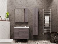 Тумба под раковину Aquaton Стоун 80 1A228201SXC80 подвесная Грецкий орех — фото 4, Тумбы под раковину