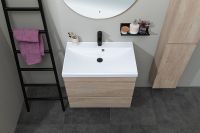 Тумба под раковину Aquanet Нота New 75 334198 подвесная Дуб светлый — фото 17, Мебель для ванной