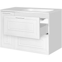 Тумба под раковину Style Line Альба 90 R Люкс Plus ЛС-000010054 Белая — фото 6, Мебель для ванной