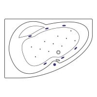 Товар: Акриловая ванна Excellent Newa 160x95 L WAEX.NEL16.RELAX.CR с гидромассажем - фото 7 Акриловая ванна Excellent Newa 160x95 L WAEX.NEL16.RELAX.CR с гидромассажем — фото 7, Ванны