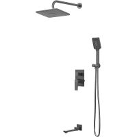 Душевая система Grossman Classic 501.K35.04.420 Графит брашированный — фото 1, Встраиваемые душевые комплекты