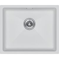 Кухонная мойка Paulmark Lumi 55 UNI LU55-WH Белая — фото 1, Кухонные мойки