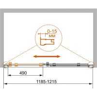 Товар: Душевая дверь Cezares Pratico 120 PRATICO-BF-1-120-P-Cr профиль Хром стекло рифленое - фото 9 Душевая дверь Cezares Pratico 120 PRATICO-BF-1-120-P-Cr профиль Хром стекло рифленое — фото 9, Душевые двери в нишу