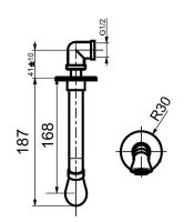 Излив для смесителя Webert Opera AC0983065 Бронза — фото 2, Комплектующие для душевого оборудования