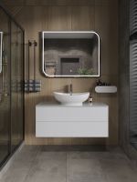 Товар: Зеркало Orange Simetric 100 OS-100ZE с подсветкой с сенсорным выключателем - фото 4 Зеркало Orange Simetric 100 OS-100ZE с подсветкой с сенсорным выключателем — фото 4, Зеркала в ванную комнату