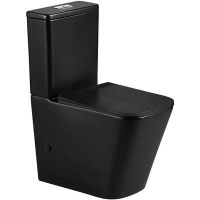 Унитаз компакт WeltWasser Gelbach 011 ST MT-BL 10000012779 Черный матовый с бачком и сиденьем Микролифт — фото 1, Напольные унитазы