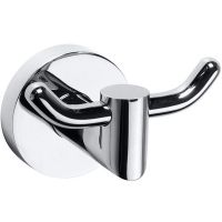 Двойной крючок Sapho X-round XR200 Хром — фото 1, Крючки для полотенец