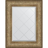 Зеркало Evoform Exclusive-G 78х60 BY 4038 с гравировкой в багетной раме - Виньетка античная бронза 109 мм — фото 1, Мебель для ванной