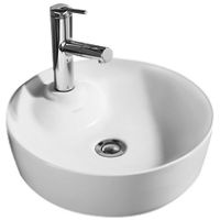 Раковина-чаша Bravat Affability 44 C22239W-1-ENG Белая — фото 1, Раковины накладные