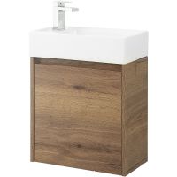 Тумба под раковину BelBagno Kraft Mini 50 L KRAFT MINI-500/260-1A-SO-RT-L подвесная Rovere Tabacco — фото 2, Тумбы под раковину