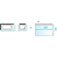 Товар: Штора для ванны Ridder Neptun 240х180 46413 Синяя - фото 4 Штора для ванны Ridder Neptun 240х180 46413 Синяя — фото 4, Аксессуары для туалета