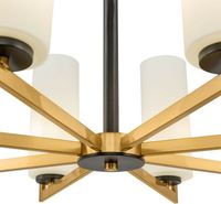 Люстра Maytoni Modern Fortano Белая Латунь арт-MOD089PL-08BS — фото 4, Люстры