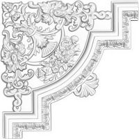 Угловой элемент Decomaster DP 8053 A 30x400x400 мм — фото 1, Молдинги