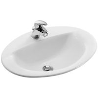 Раковина Jacob Delafon Patio 56 E4155-00 Белая — фото 1, Раковины встраиваемые сверху