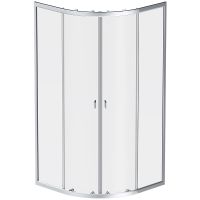 Душевой уголок AM.PM X-Joy Twin Slide 90х90 W88G-205-090MT64 профиль Хром матовый стекло прозрачное — фото 1, Душевые уголки