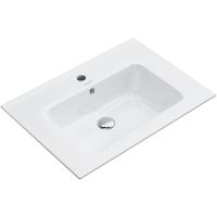 Раковина Kerama Marazzi Piano 65 PI.wb.65 Белая глянцевая — фото 1, Раковины подвесные