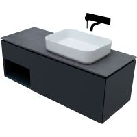 Тумба под раковину Allen Brau Infinity 120 R 1.21008.AM подвесная Антрацит матовый — фото 15, Тумбы под раковину