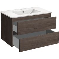 Тумба под раковину Vincea Gio 80 VMC-2G800RO подвесная R.Oak — фото 3, Тумбы под раковину