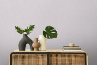 Обои Accento Flamenco 283374 Винил на флизелине (1,06*10,05) Серый/Розовый, Рогожка — фото 5, Обои для стен