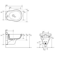 Биде Migliore Bella 20595 подвесное Белое — фото 4, Биде