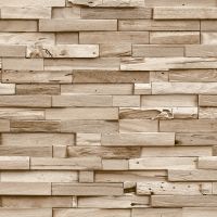 Обои Grandeco Ciara A 64002 Винил на флизелине (0,53*10,05) Бежевый/Коричневый, Под дерево — фото 1, Обои для стен