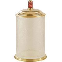 Ведро для мусора Boheme Murano 10914-R-G Золото Рубиновое — фото 1, Мусорные ведра