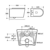 Товар: Унитаз Vincea Cute VT1-24 подвесной Белый с сиденьем Микролифт - фото 6 Унитаз Vincea Cute VT1-24 подвесной Белый с сиденьем Микролифт — фото 6, Подвесные унитазы