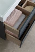 Тумба под раковину Aquanet Бруклин 70 310141 подвесная Антрацит матовый — фото 21, Тумбы под раковину