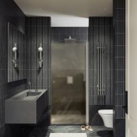 Товар: Душевая дверь Maybah Glass MGD-799-5 600x1980 на монопетле Хром матовый стекло бронзовое матовое - фото 2 Душевая дверь Maybah Glass MGD-799-5 600x1980 на монопетле Хром матовый стекло бронзовое матовое — фото 2, Душевые двери в нишу