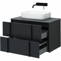 Тумба под раковину Allen Brau Reality 80 1.32005.AM подвесная Антрацит матовый — фото 9, Тумбы под раковину