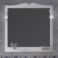 Зеркало Opadiris Валери 105 00-00007037 Белое матовое с выключателем — фото 2, Мебель для ванной