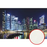 Фреска Ortograf Небоскребы 5392 Фактура флок FLK Флизелин (3,5*2,3) Синий/Разноцветный, Город — фото 1, Фрески