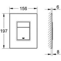Комплект унитаза Ceruttispa B-2376-3 7183 с инсталляцией Grohe Rapid SL 38811KF0 с сиденьем Микролифт и Черной матовой клавишей смыва — фото 18, Комплекты унитаз + инсталляция