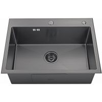 Кухонная мойка Kaiser KSM-6046 Black — фото 1, Кухонные мойки