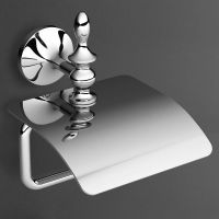 Держатель туалетной бумаги Art&Max Bohemia AM-E-4283-Cr с крышкой Хром — фото 2, Держатели туалетной бумаги