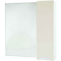 Зеркало со шкафом Bellezza Пегас 90 R 4610415001071 Бежевое — фото 1, Зеркальные шкафы в ванную