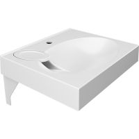 Раковина Paola Liguria 60x50 на стиральную машину Белая глянцевая — фото 3, Раковины