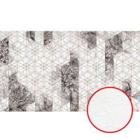 Фреска Ortograf Grafika Natura 31535 Фактура бархат FX Флизелин (4,7*2,7) Бежевый, Геометрия/Цветы — фото 1, Фрески