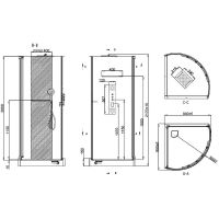 Товар: Душевая кабина Black&White Galaxy 90х90 8021000 с гидромассажем - фото 7 Душевая кабина Black&White Galaxy 90х90 8021000 с гидромассажем — фото 7, Душевые кабины