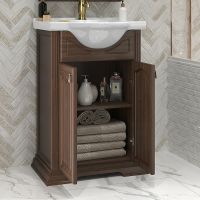 Товар: Тумба под раковину Opadiris Риспекто 55 00-00005752 Орех антикварный - фото 3 Тумба под раковину Opadiris Риспекто 55 00-00005752 Орех антикварный — фото 3, Мебель для ванной